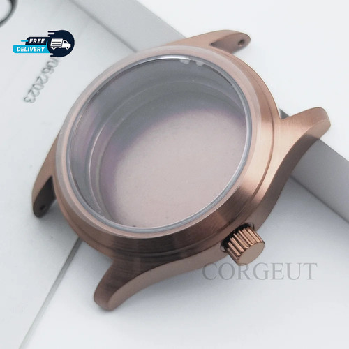 Pilot watch case 36mm 39mm - case,